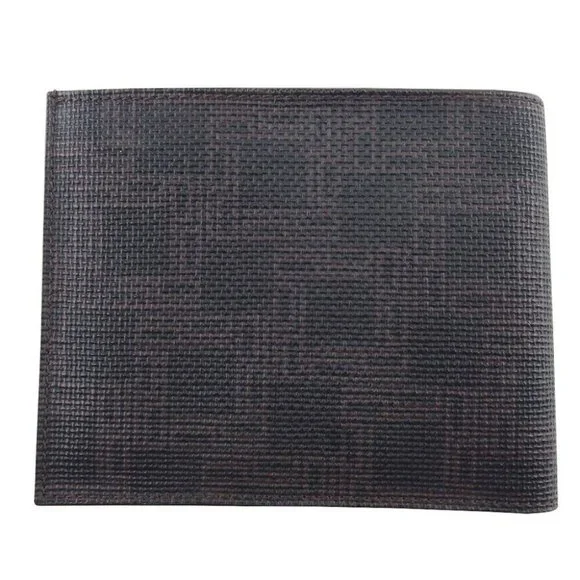 DUNHILL Bi -fold Wallet D8 PVC x Leather Authentic USED DUNHILL Bi -fold Wallet D8 PVC x Leather Authentic USED